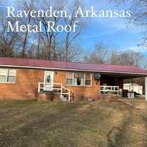 Metal roof installation in Ravenden, Arkansas
